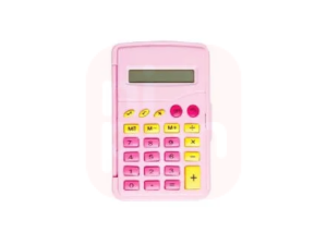 Calculadora de bolso 8 dígitos com tampa - Pink Vibes
